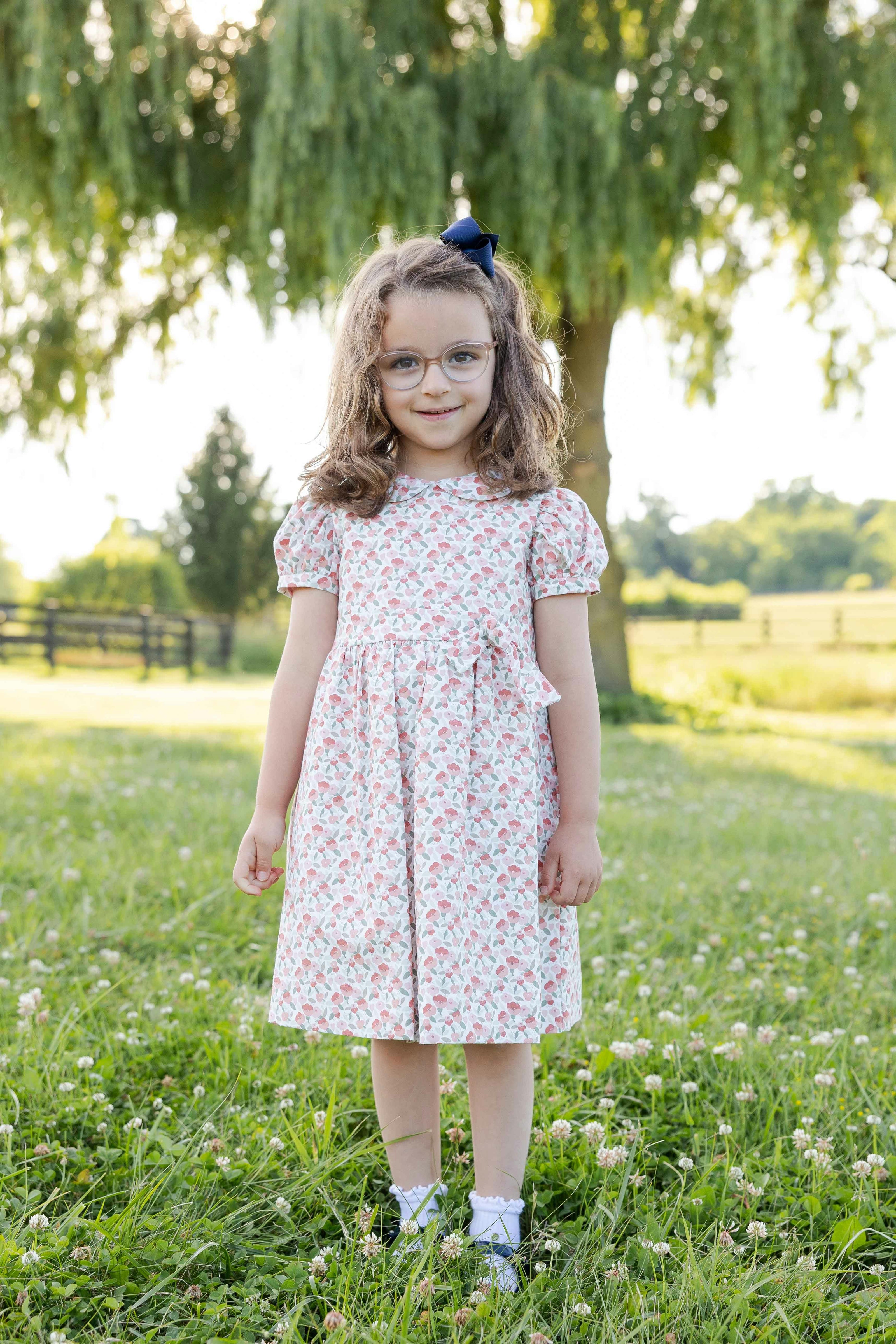 Floral Dress with Tie