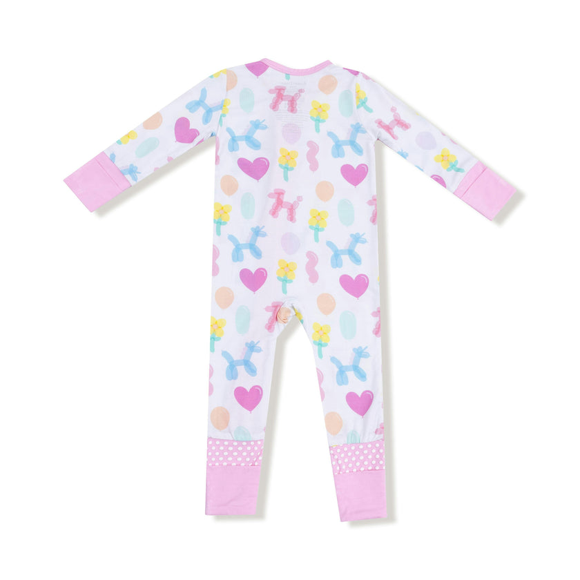 Balloon Animals - Pink - Convertible Romper