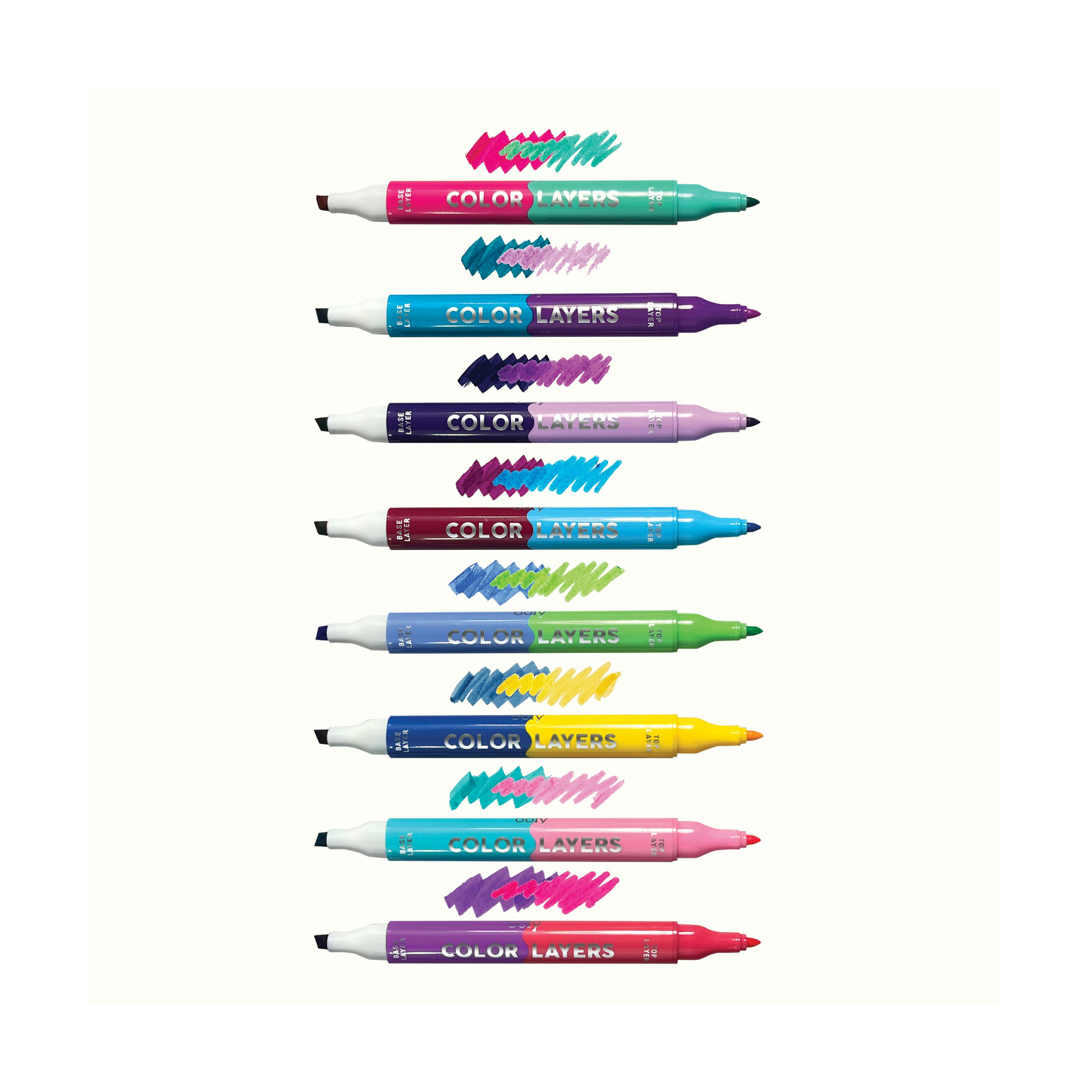 Color Layers Double Ended Layering Markers - Set of 8