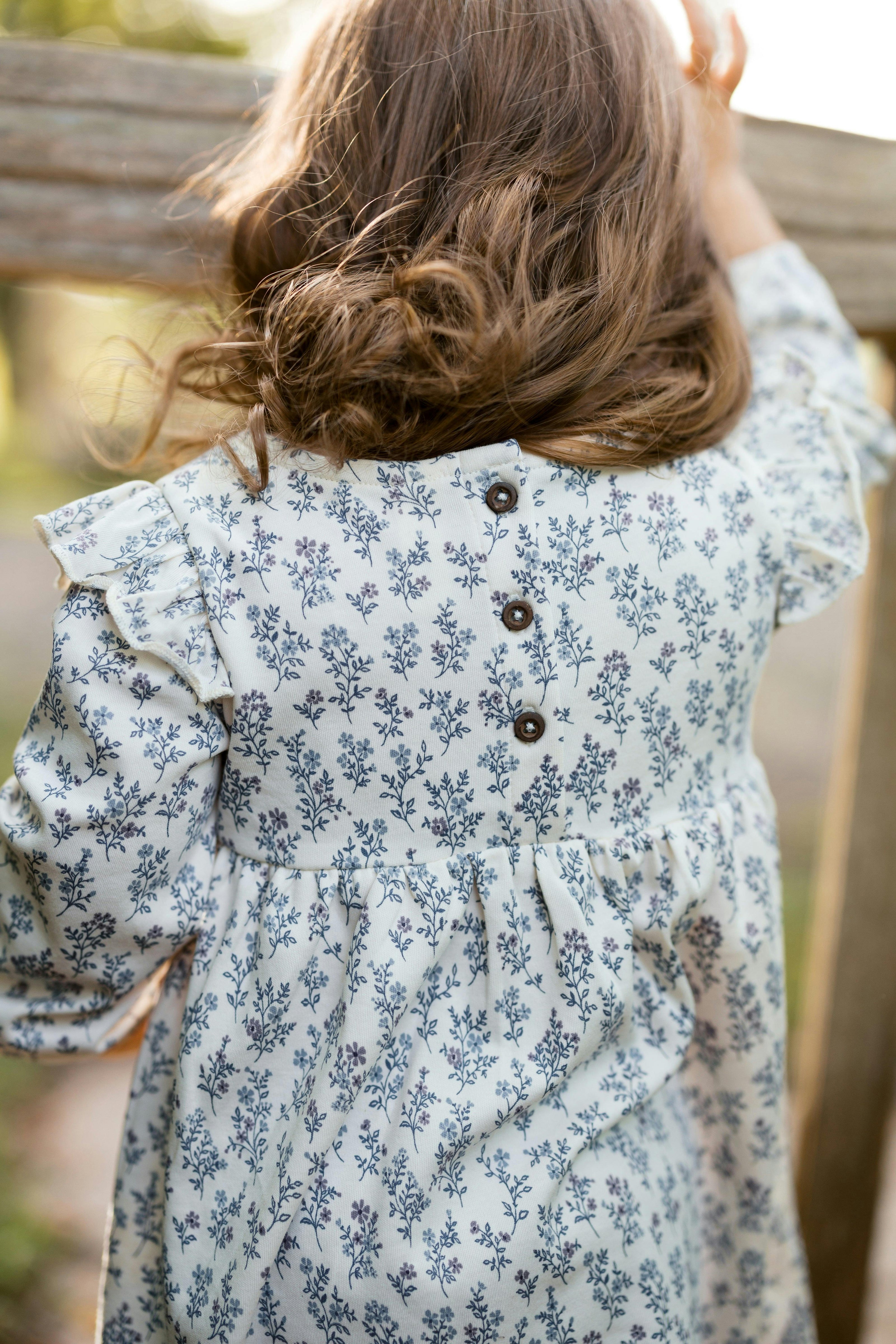 Mika Armhole Ruffle Long Sleeve Dress - Winona Floral