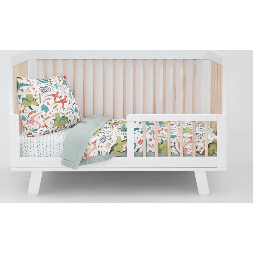 Cotton Muslin Toddler Comforter - Dino Names