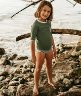 Jamie Rashguard Sage Green and Ivory