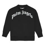 Black Curved Logo Regular Sweatshirt