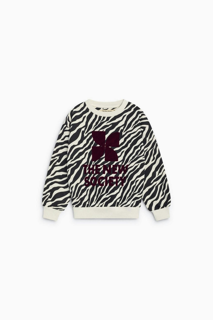 TNS Logo Sweatshirt Zebra Print