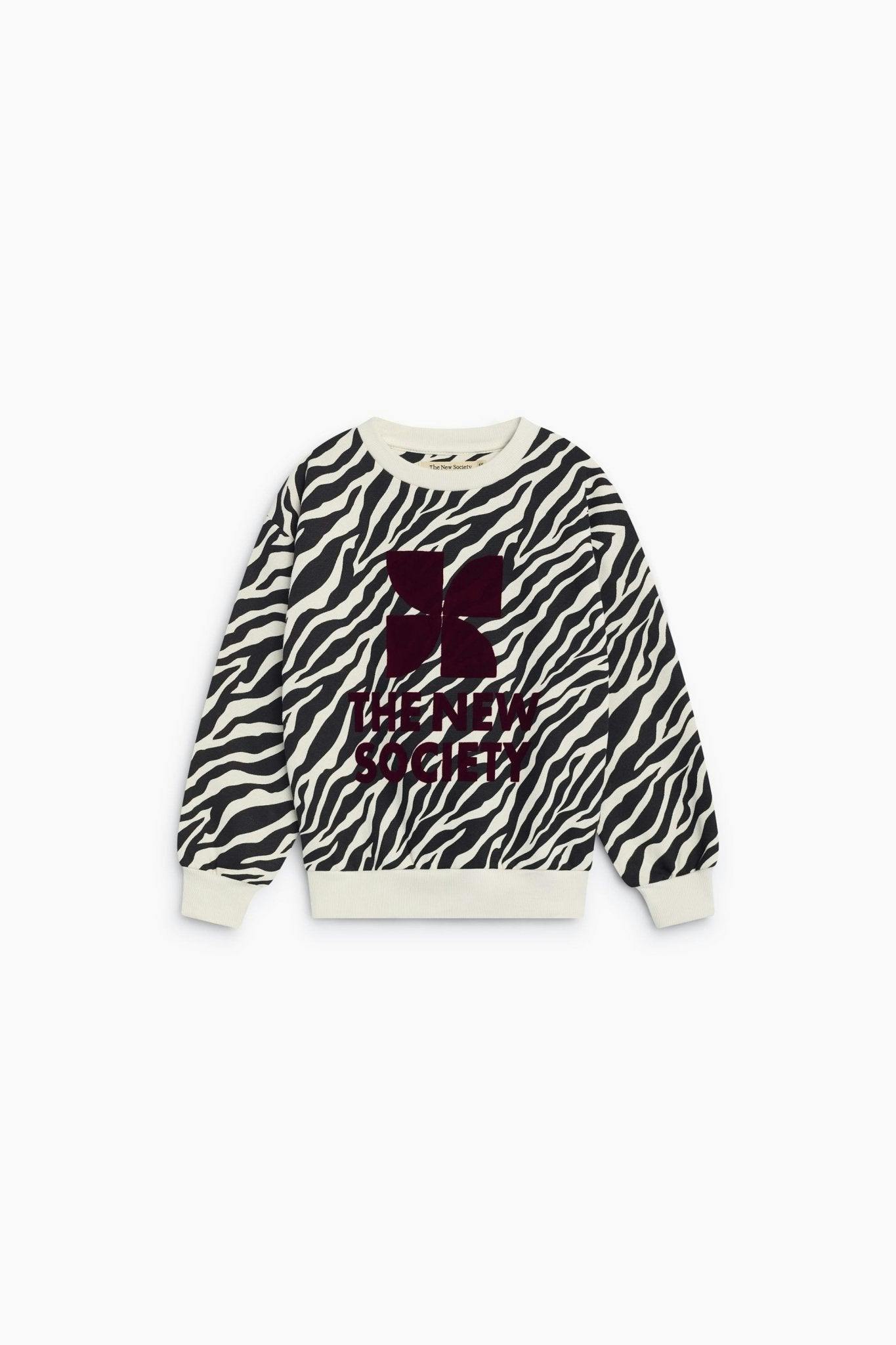 TNS Logo Sweatshirt Zebra Print