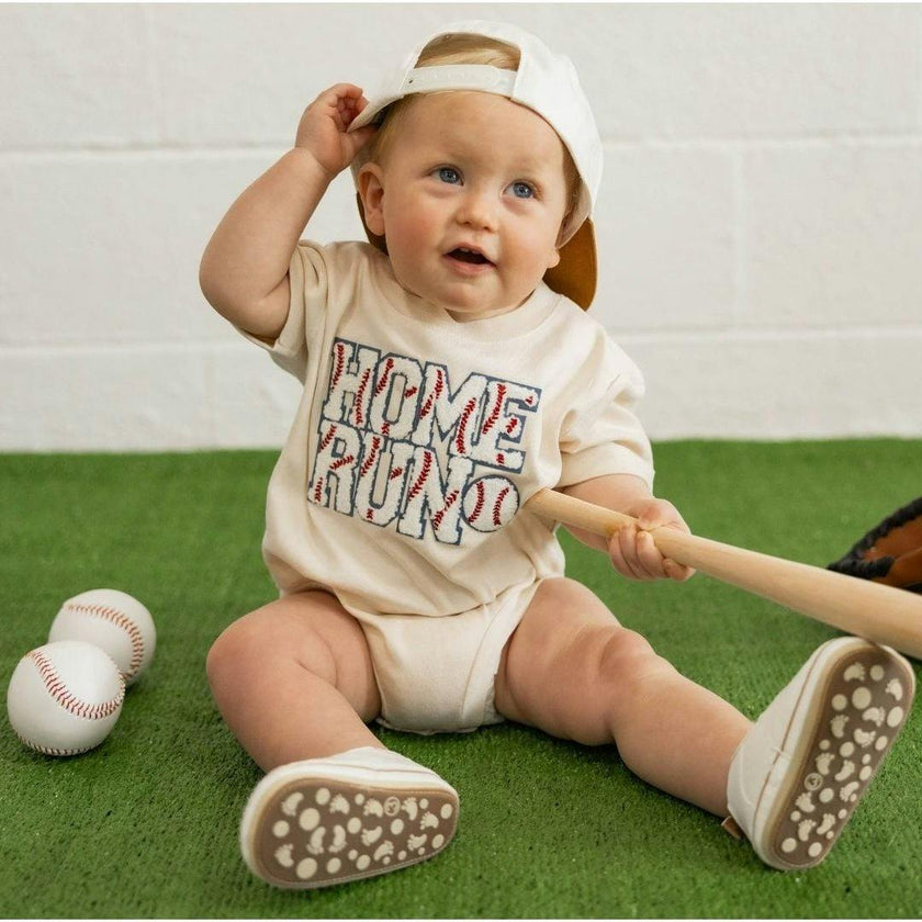 Home Run Patch Short Sleeve Romper