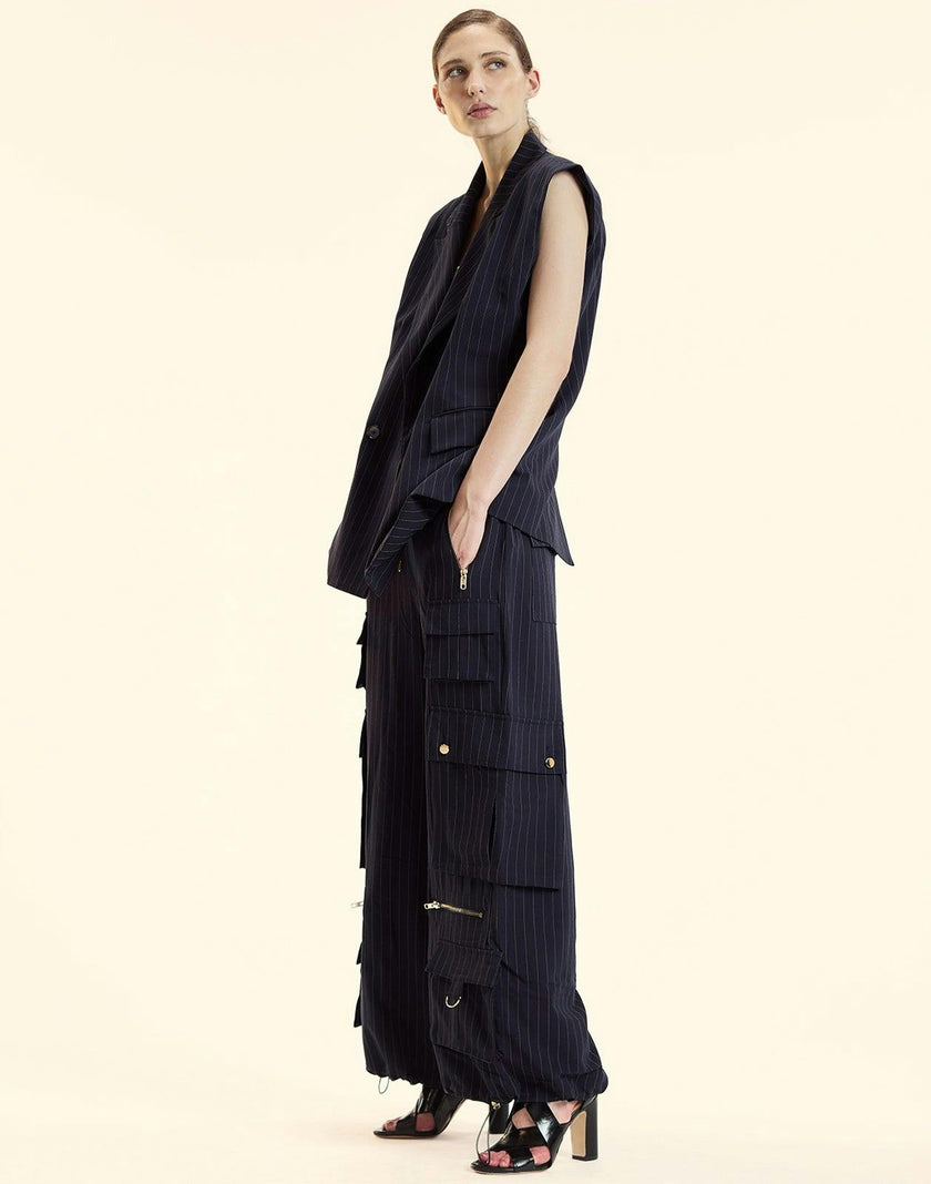 Pinstripe Vest