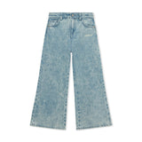 Light Blue Diagonal Sketch Denim Pants