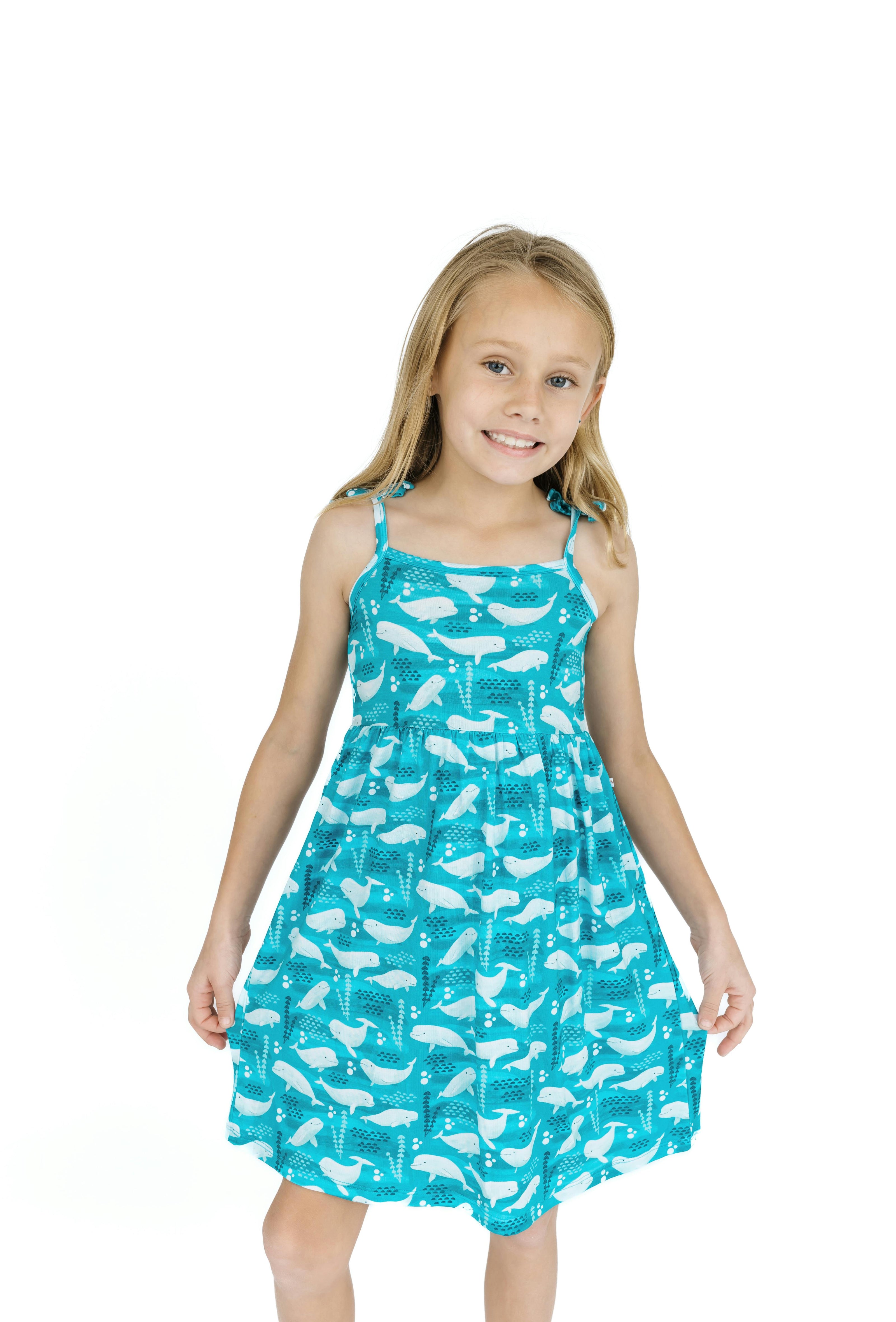 Beluga Whale Bamboo Sundress