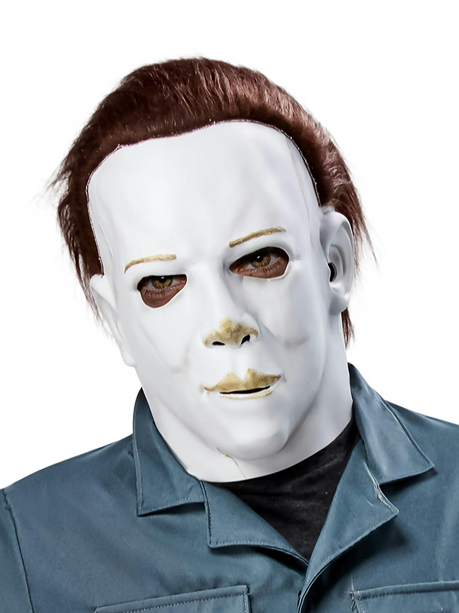 Men's Halloween 2 Michael Myers Overhead Latex Mask with Hair