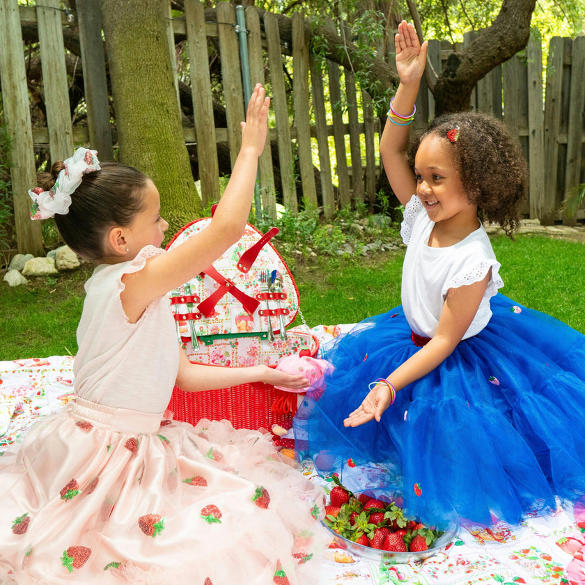 A Leading Role x Strawberry Shortcake Premium Child Berry Blue Tulle Skirt