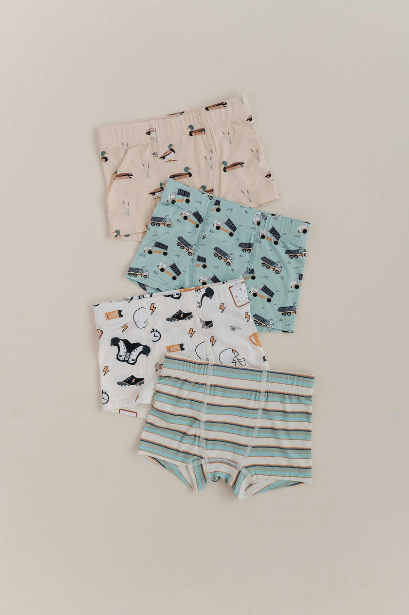 Boys Boxer in Blue Haze Multi Stripe