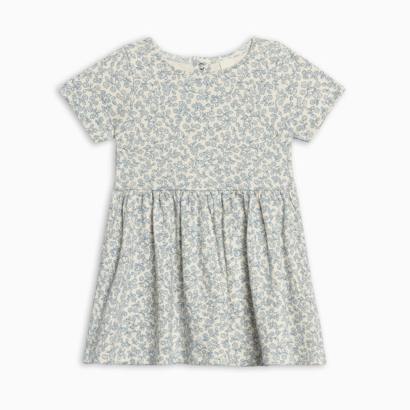 Stella Short Sleeve Swing Dress - Narelle Floral / Ivory + Sea