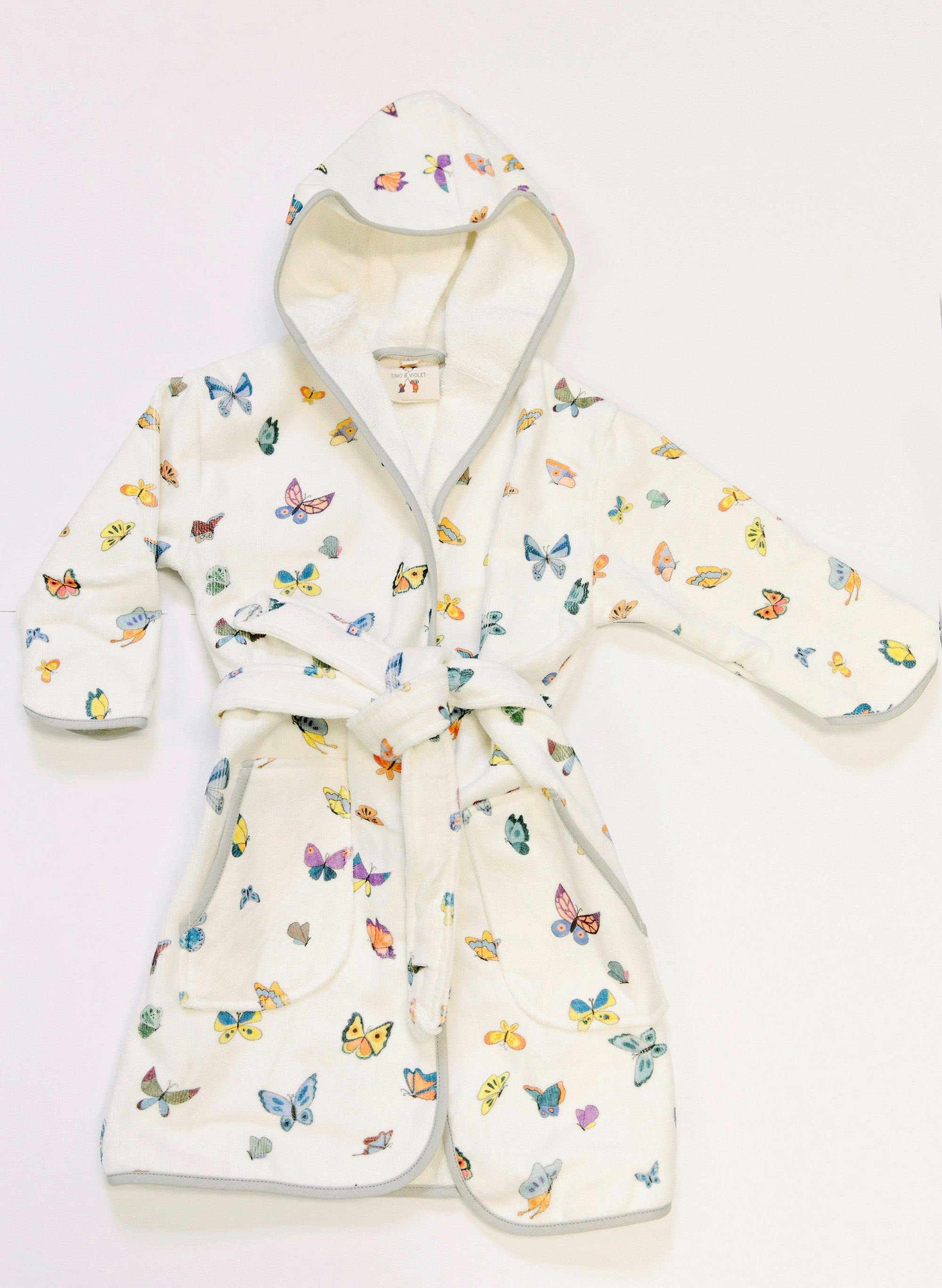 Organic Children’s Bathrobe – Madame Butterfly