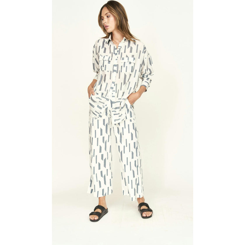 Tivot Pant in White Rainfall