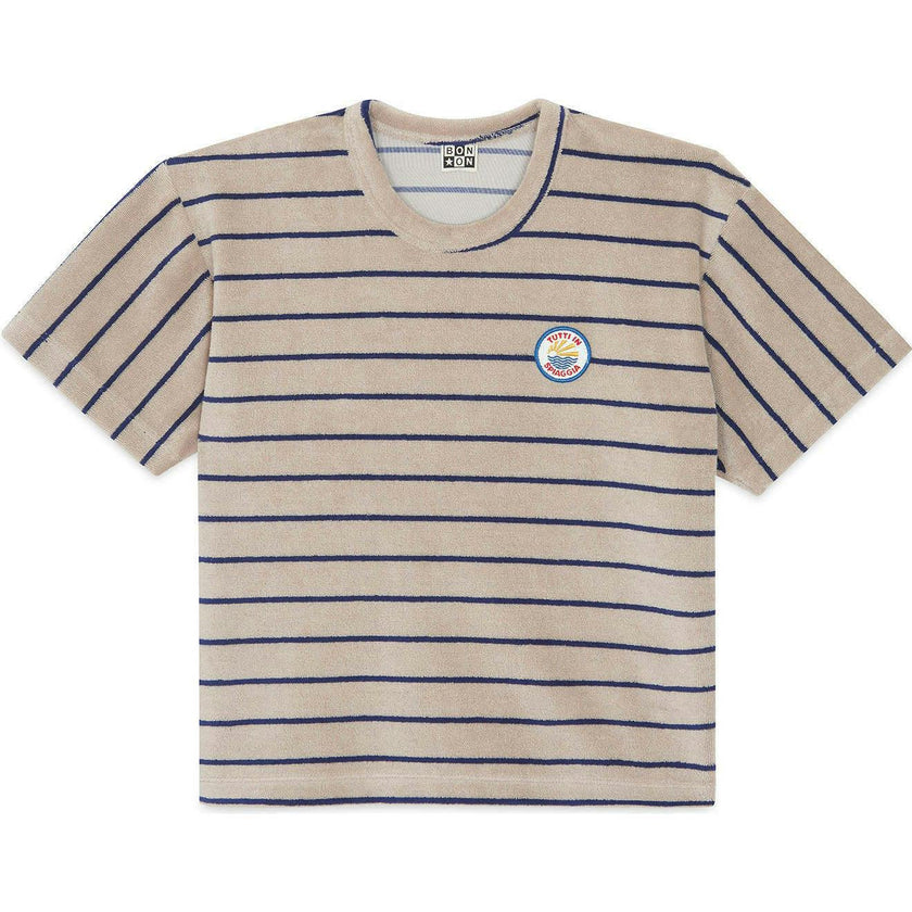 BONTON Terrycloth Striped Livio T-shirt
