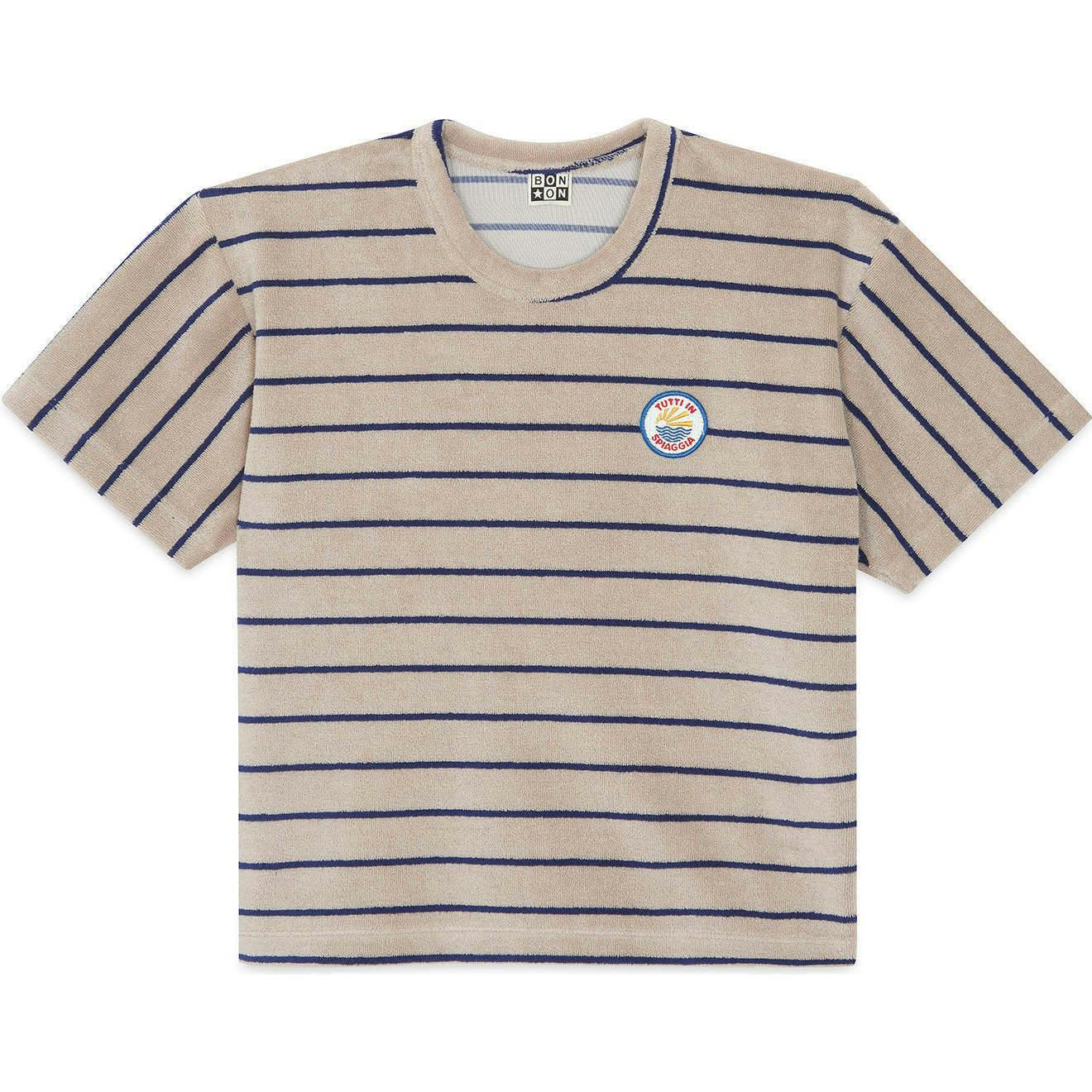 BONTON Terrycloth Striped Livio T-shirt