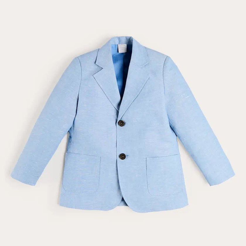 Plain Patch Pocket Blazer in Sky Blue (4- 10yrs)