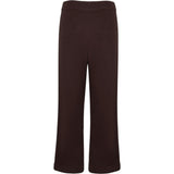 women's brown wide leg knit pant