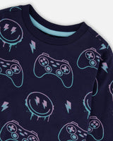 Long Sleeve Organic Cotton Allover Print Tee
