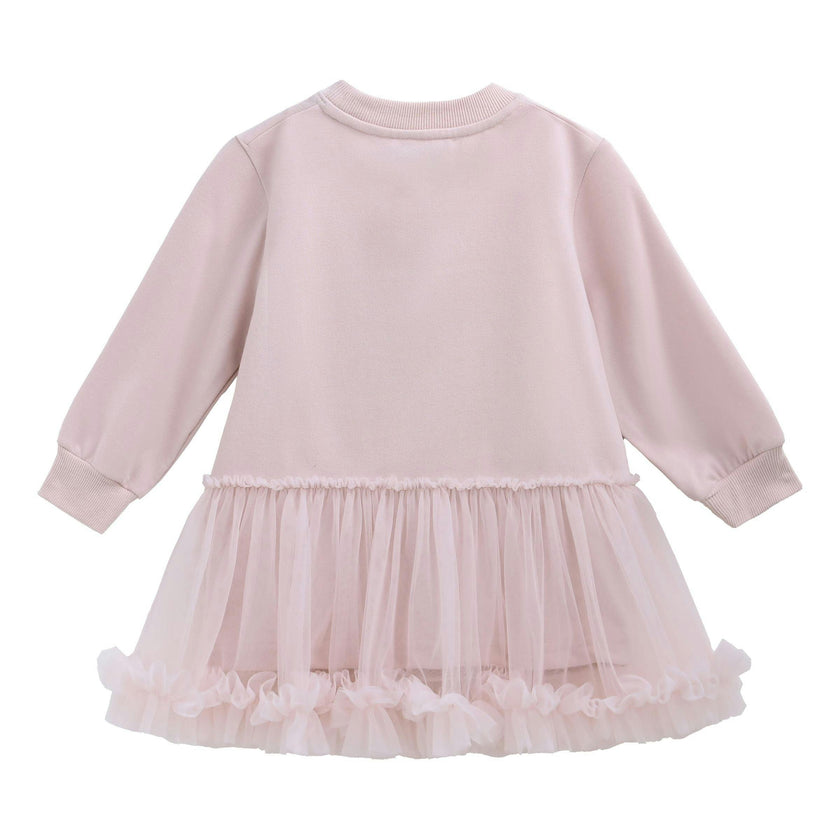 Pink Ballet Ruffle Bow Dress