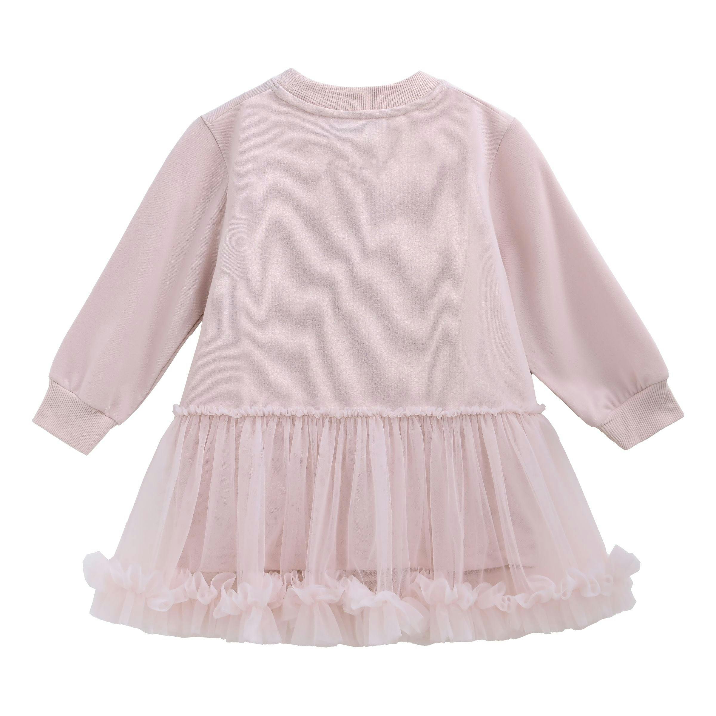 Pink Ballet Ruffle Bow Dress