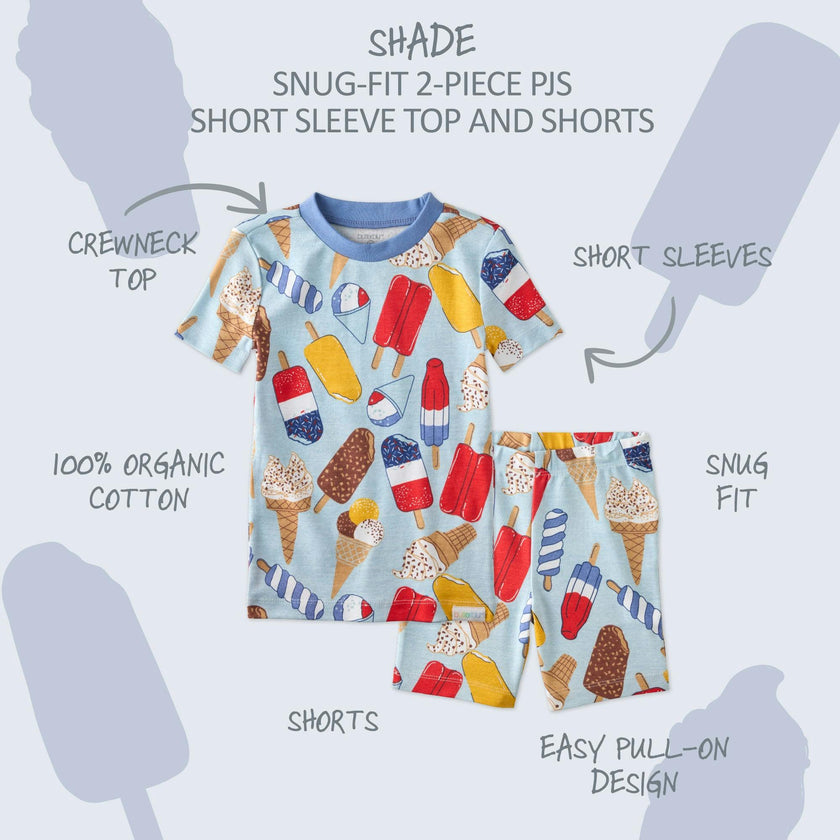 SHADE Snug-fit 2-Piece Toddler Pajamas for Boys & Girls