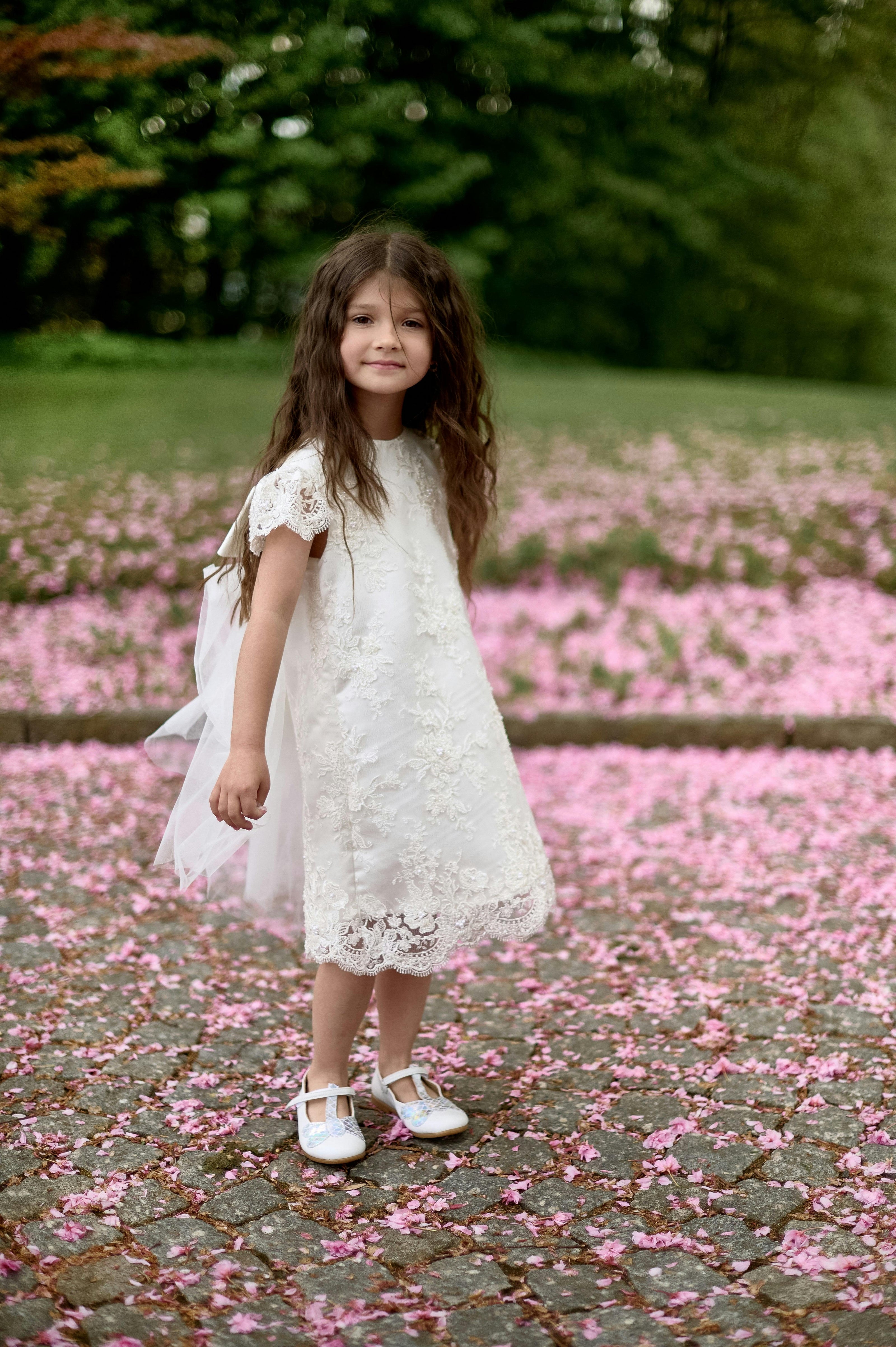 Premium French Lace Haute Couture White Dress