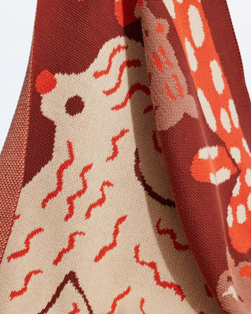 Bow Wow Knit Midi Blanket
