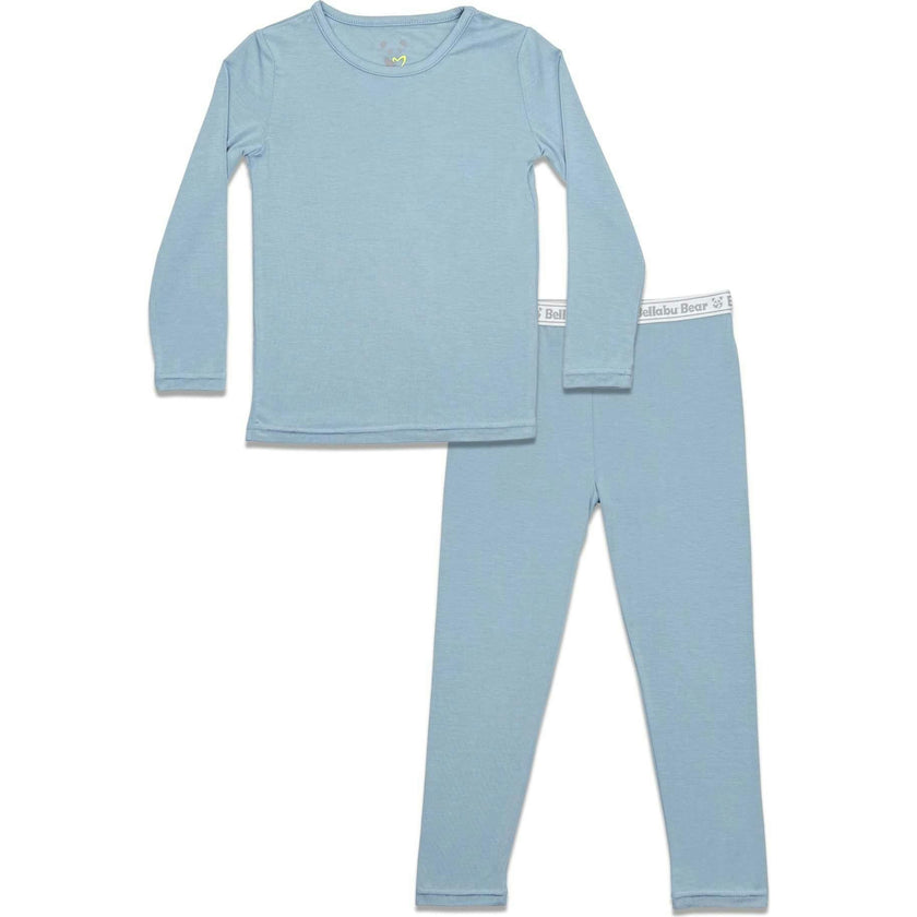 Oasis Teal Bamboo Kids Pajamas