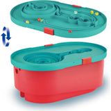 Quadrilla Stack Track Bucket Wooden Marble Run Construction