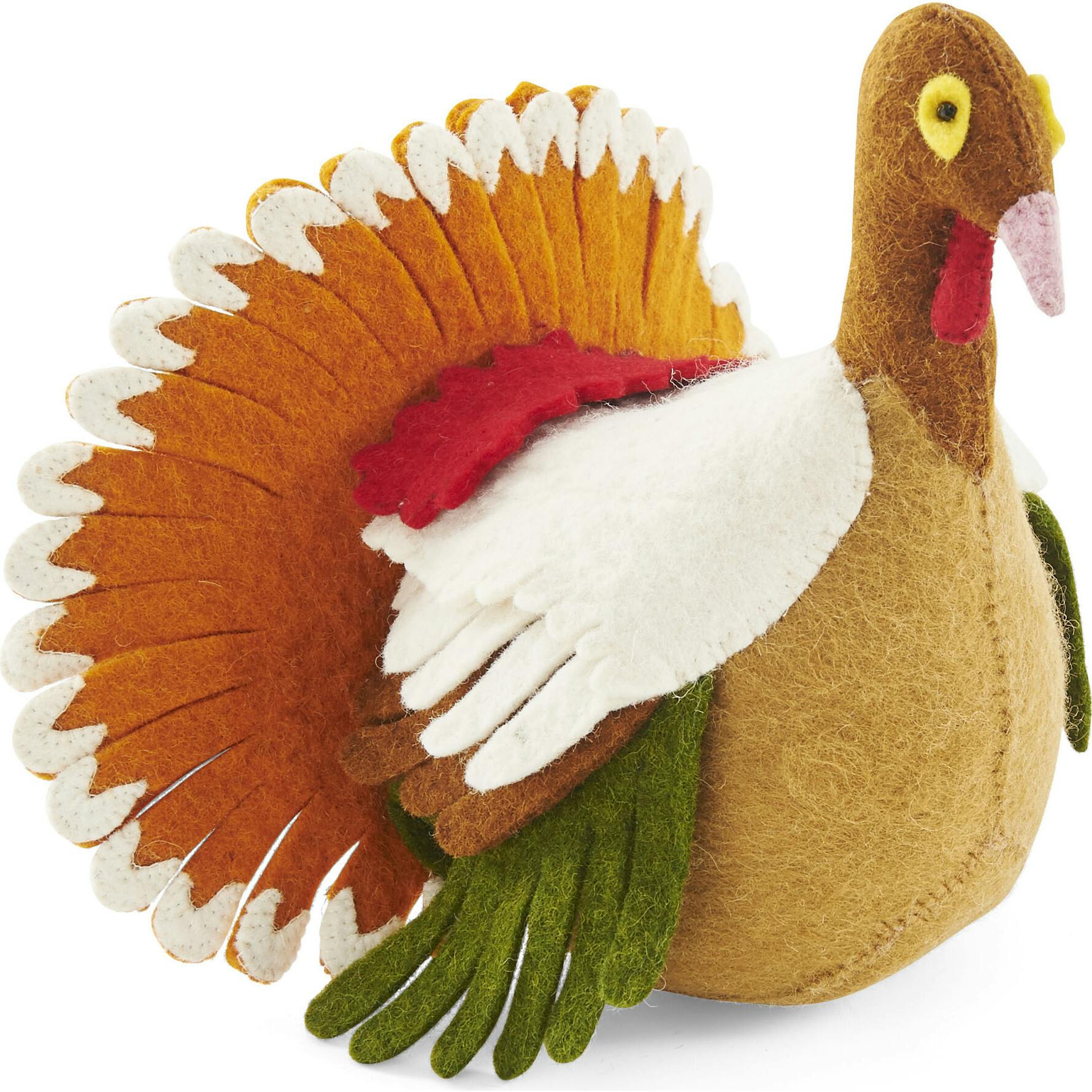 Handmade Decorative Turkey Hand Felted Wool Arcadia Home