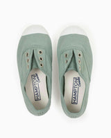 Hampton Canvas Plum Plimsolls in Olive