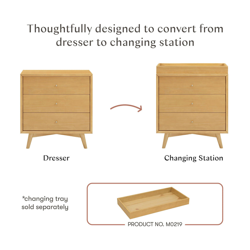 Babyletto Palma 3-Drawer Compact Assembled Dresser (34")