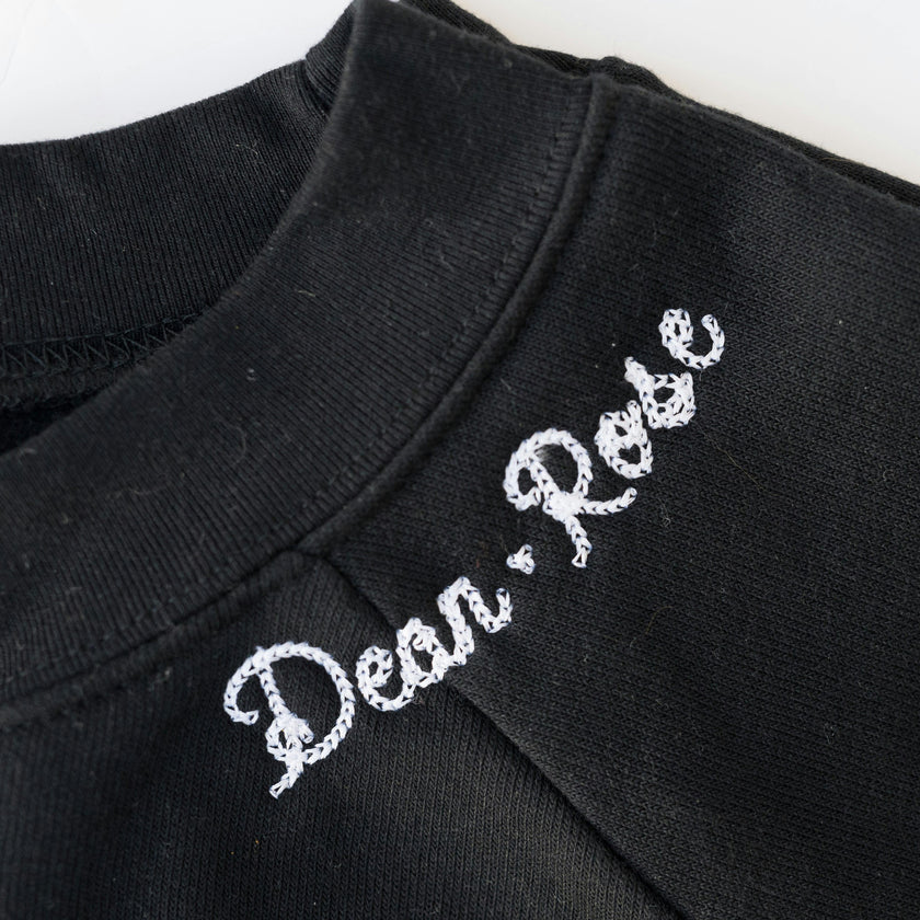 Custom Embroidered Women's Sweatshirt with Neckline Embroidery