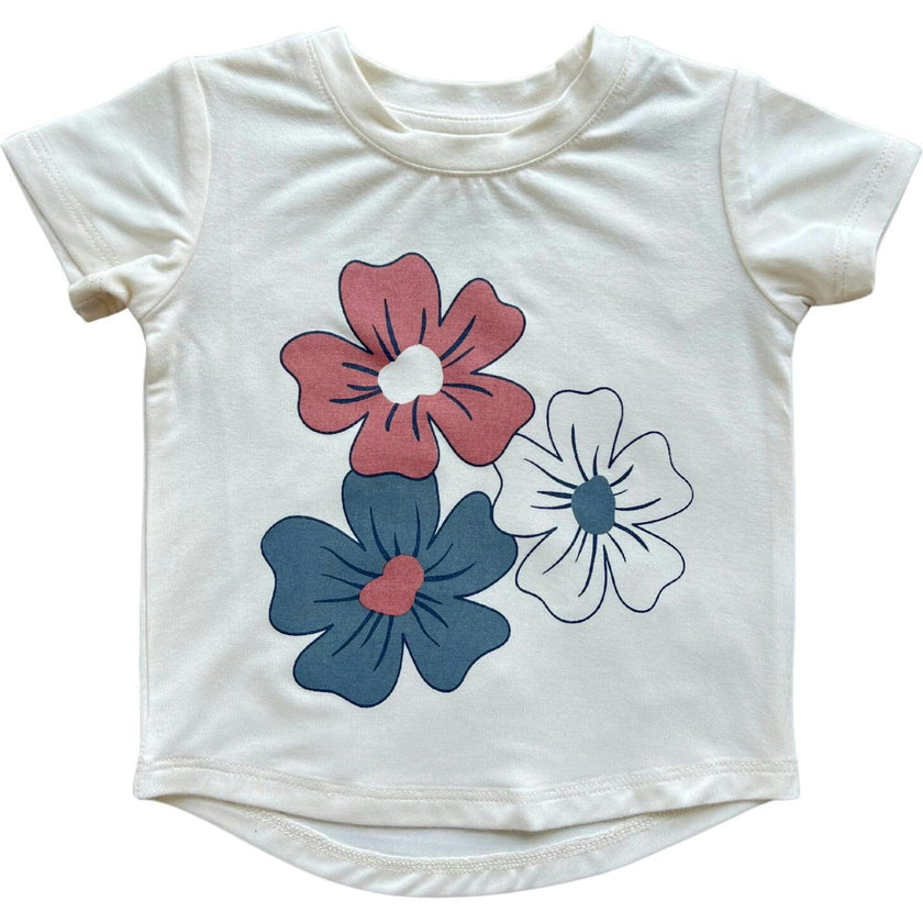 Girl's Short Sleeve Tee American Mini