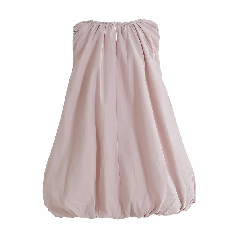 Pink Verona Bow Rosette Balloon Dress