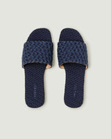 St. Barths Slide Double Weave Denim | Indigo