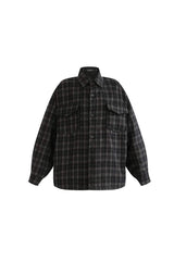 Black Plaid Flannel Shirt
