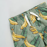 Boys Swim Trunk - Green Banana Leaves
