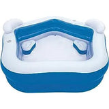 H2OGO! Family Fun Inflatable Kiddie Pool - 7' x 6'9" x 27"