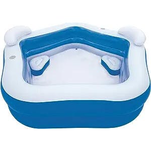 H2OGO! Family Fun Inflatable Kiddie Pool - 7' x 6'9" x 27"