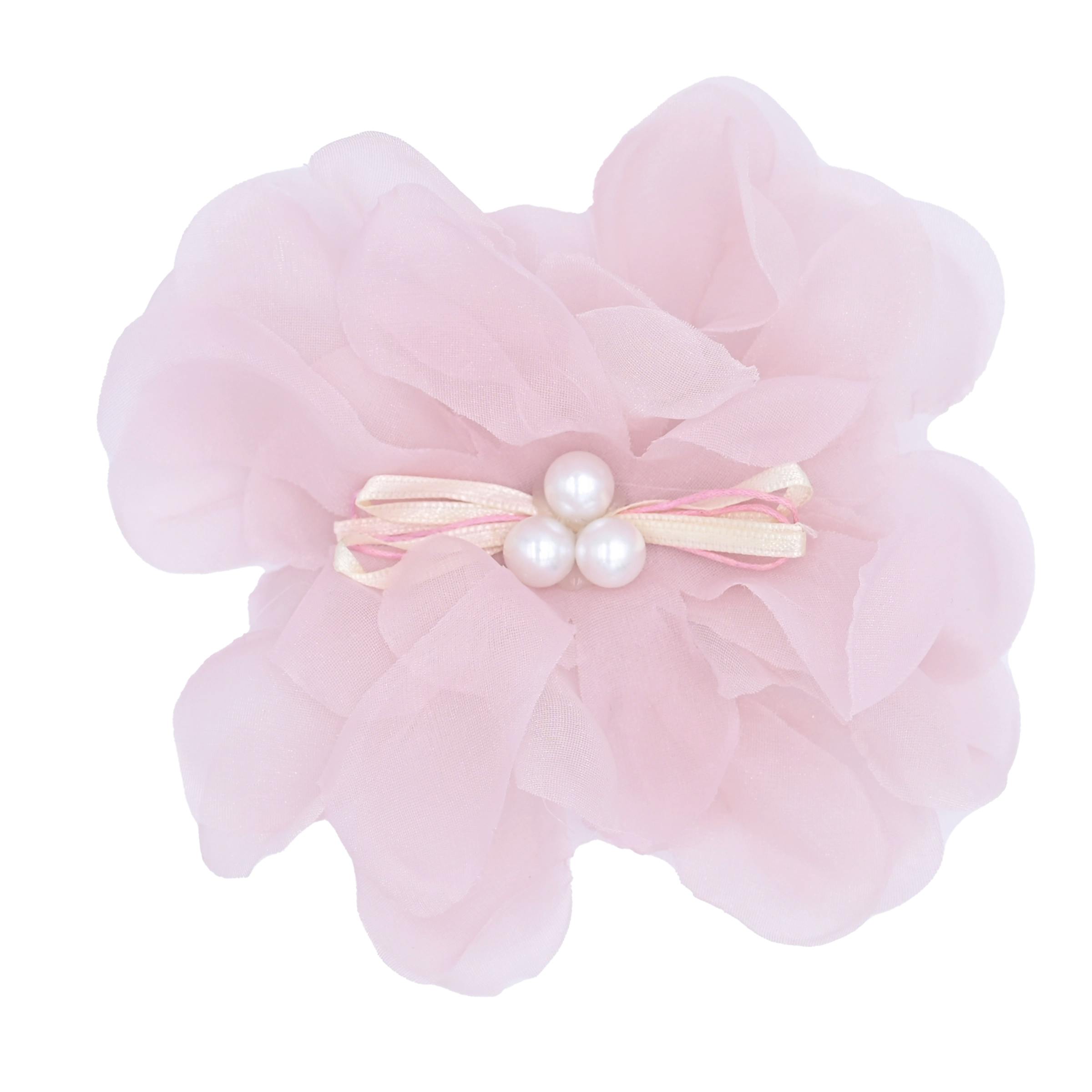 Pearl Ribbon Flower Hairclip