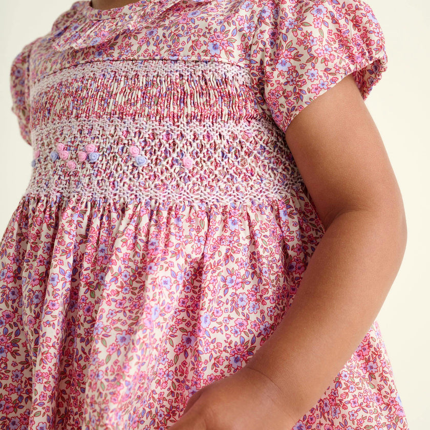 Smocked Baby Dress Lavender