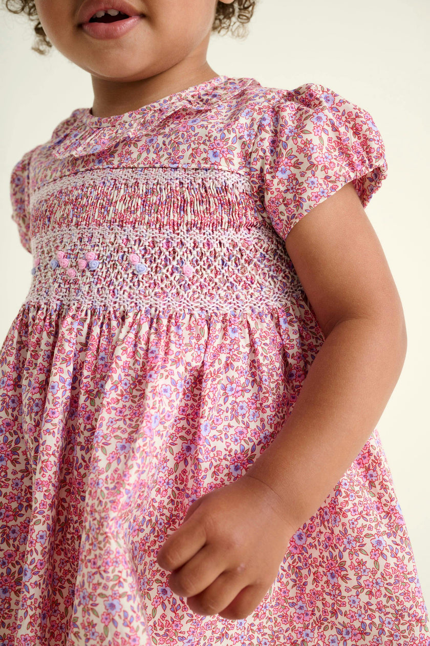 Smocked Baby Dress Lavender