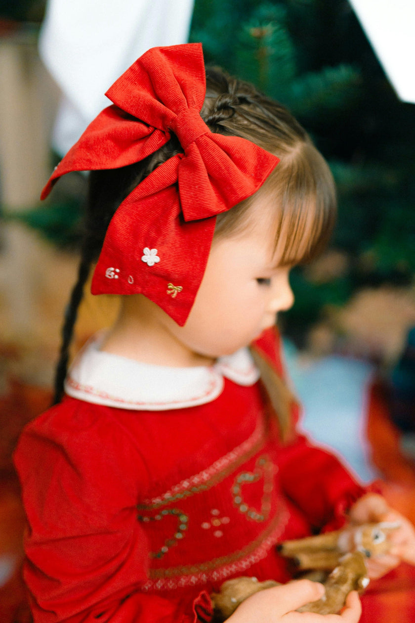 AURELIA RED HAIR BOW