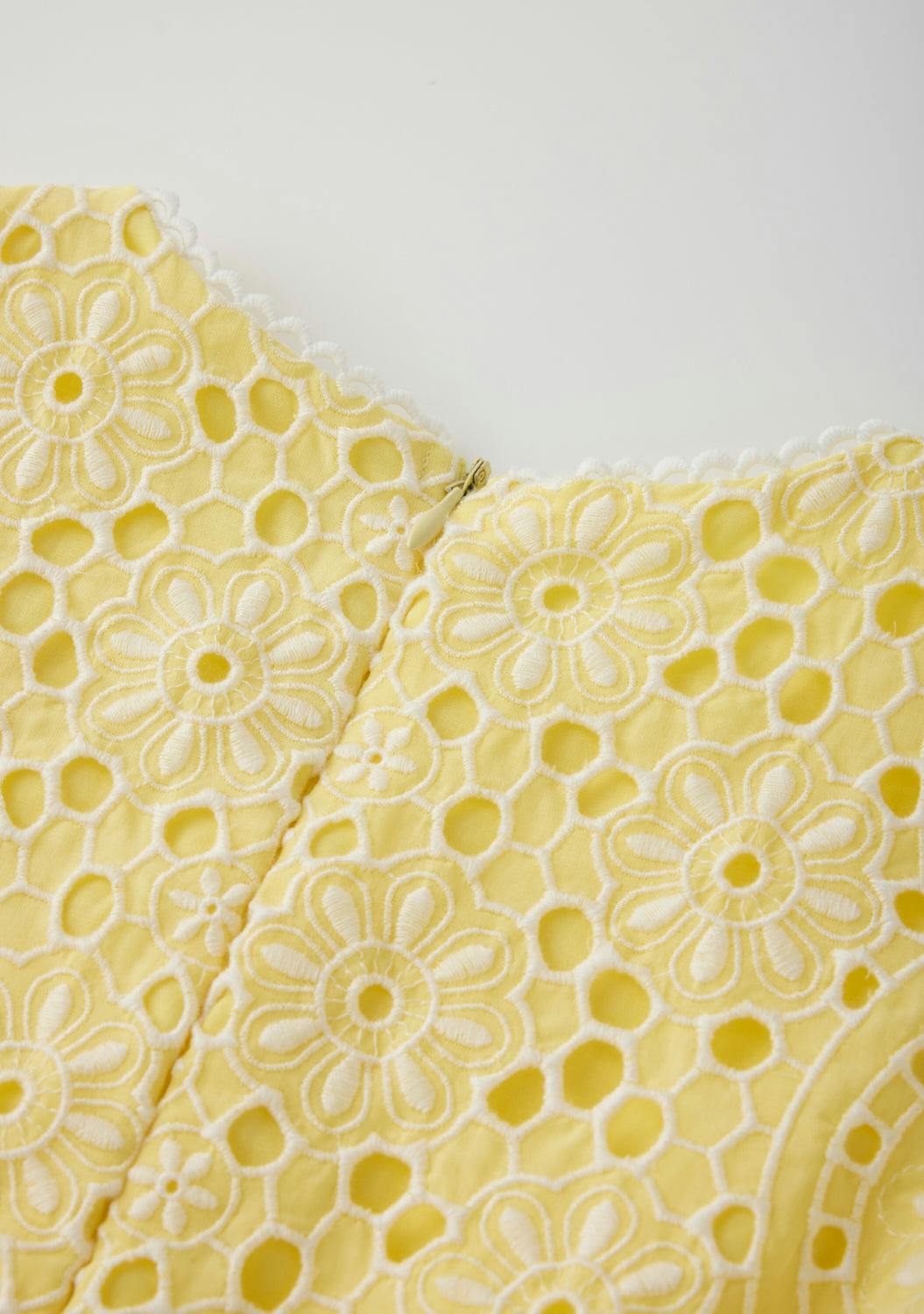 Skyla Sleeve Embroidered Mini Dress