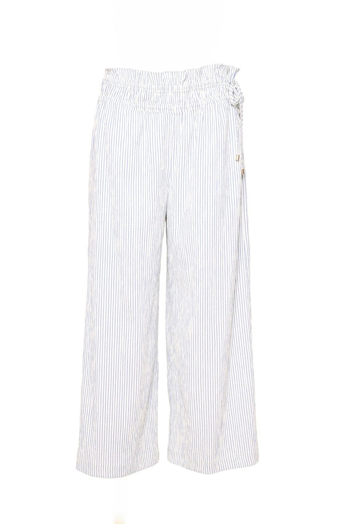 Harley Pants in Blue & White Pinstripe