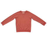 Girls Waffle Sweatshirt in Old Rose