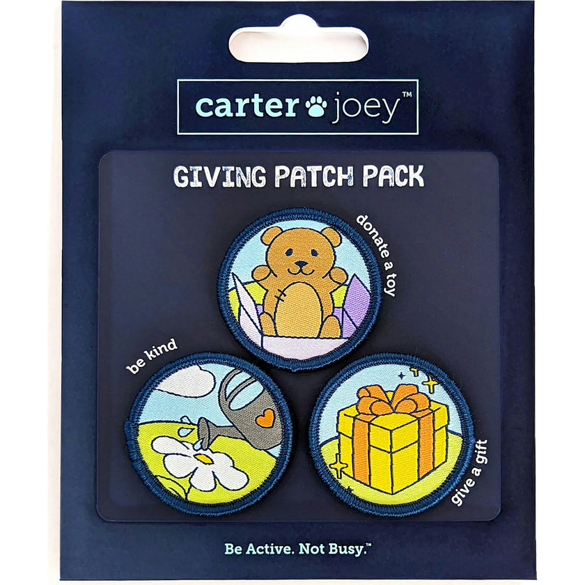 Giving Patches - 3 Colorful Embroidered Hook and Loop Patches Reward Patches
